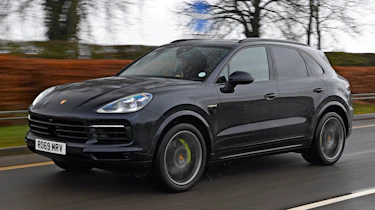 Porsche Cayenne driving