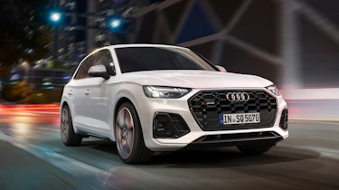 audi sq5 tdi static front quarter