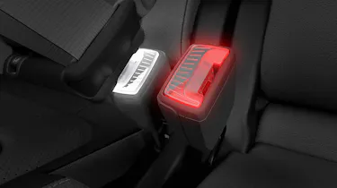 Skoda light up seat belt