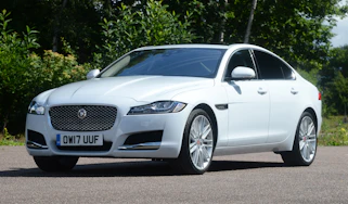 white jaguar xf