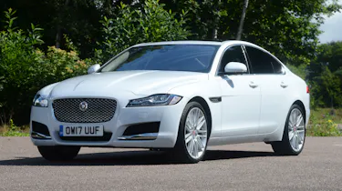 white jaguar xf