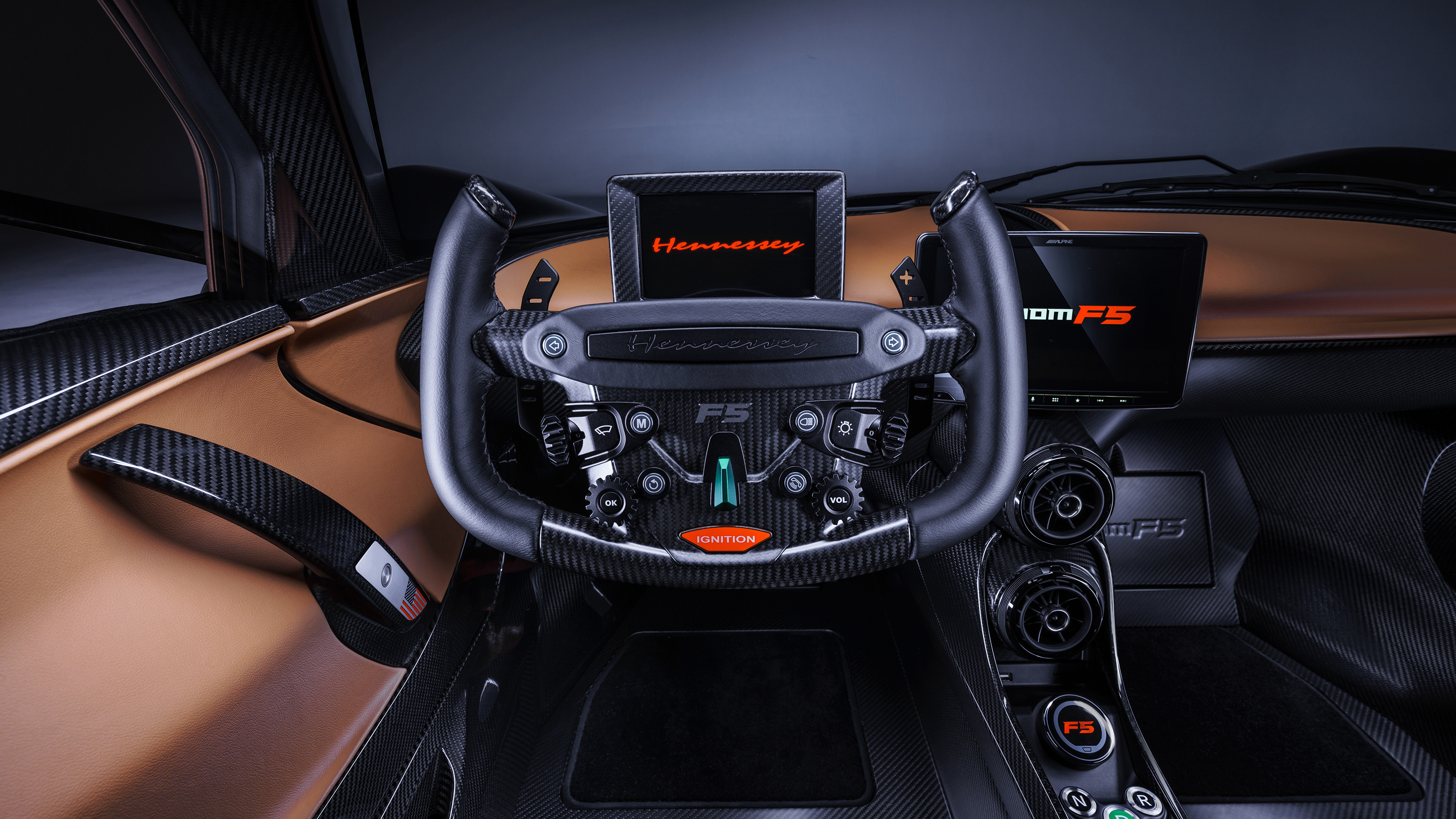 Hennessey Venom F5 interior details