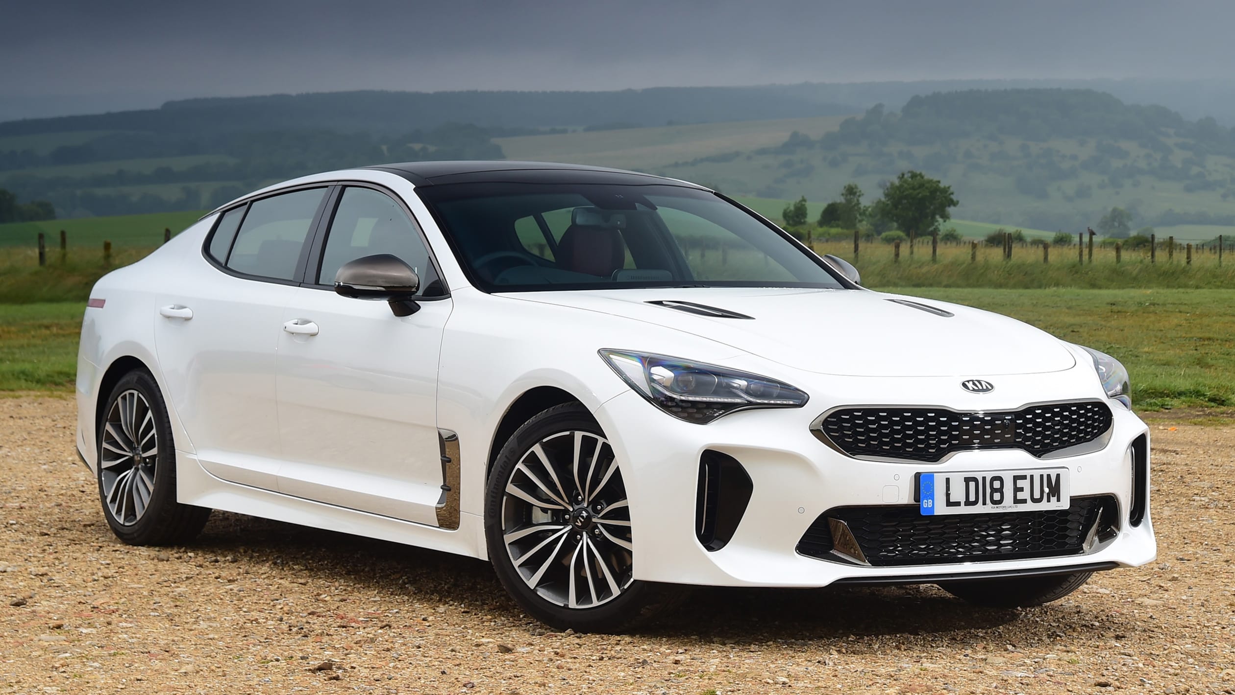 White Used Kia Stinger