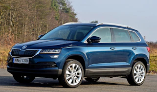 Blue Skoda Karoq