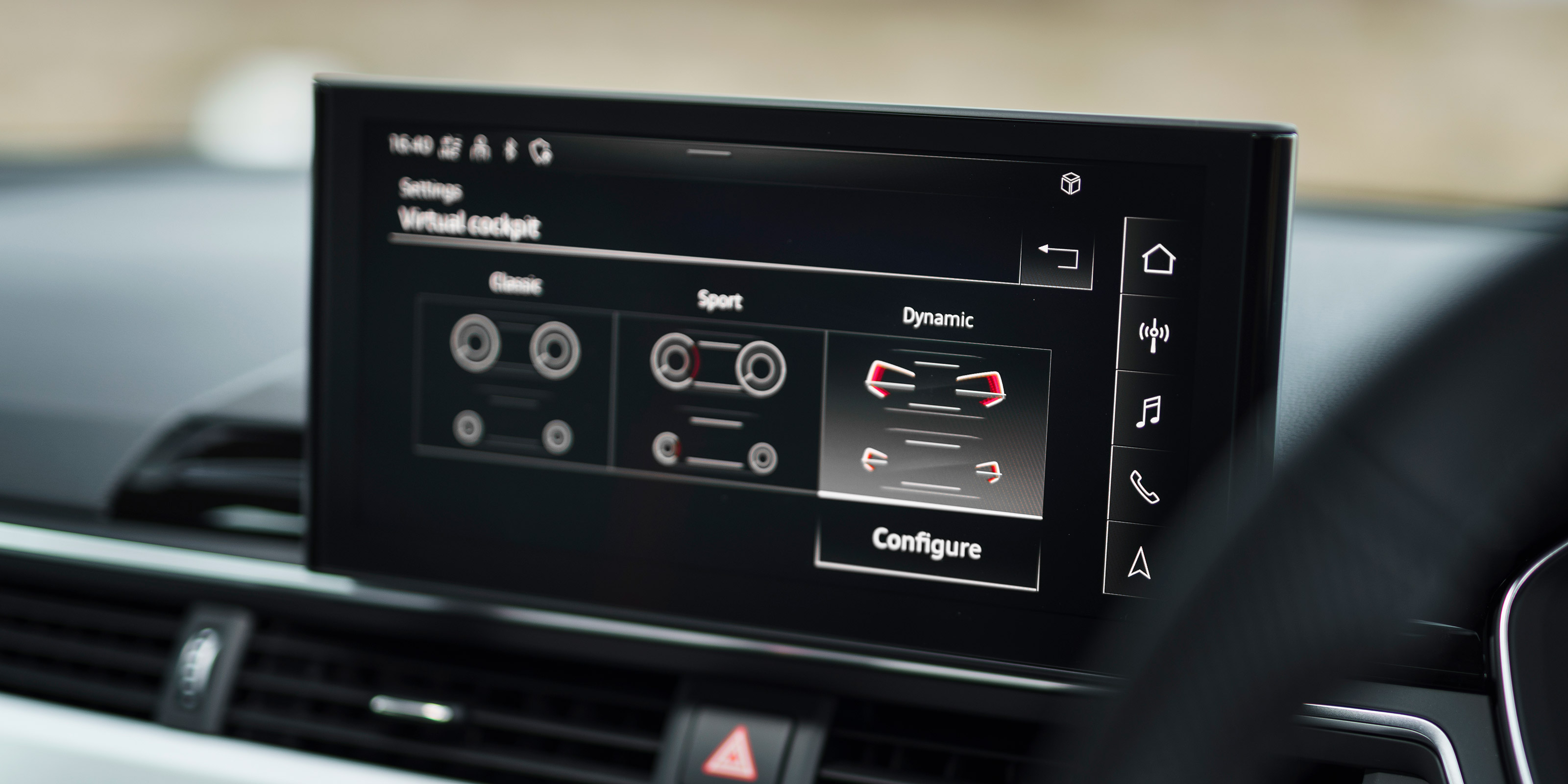 Audi A5 Sportback - infotainment screen