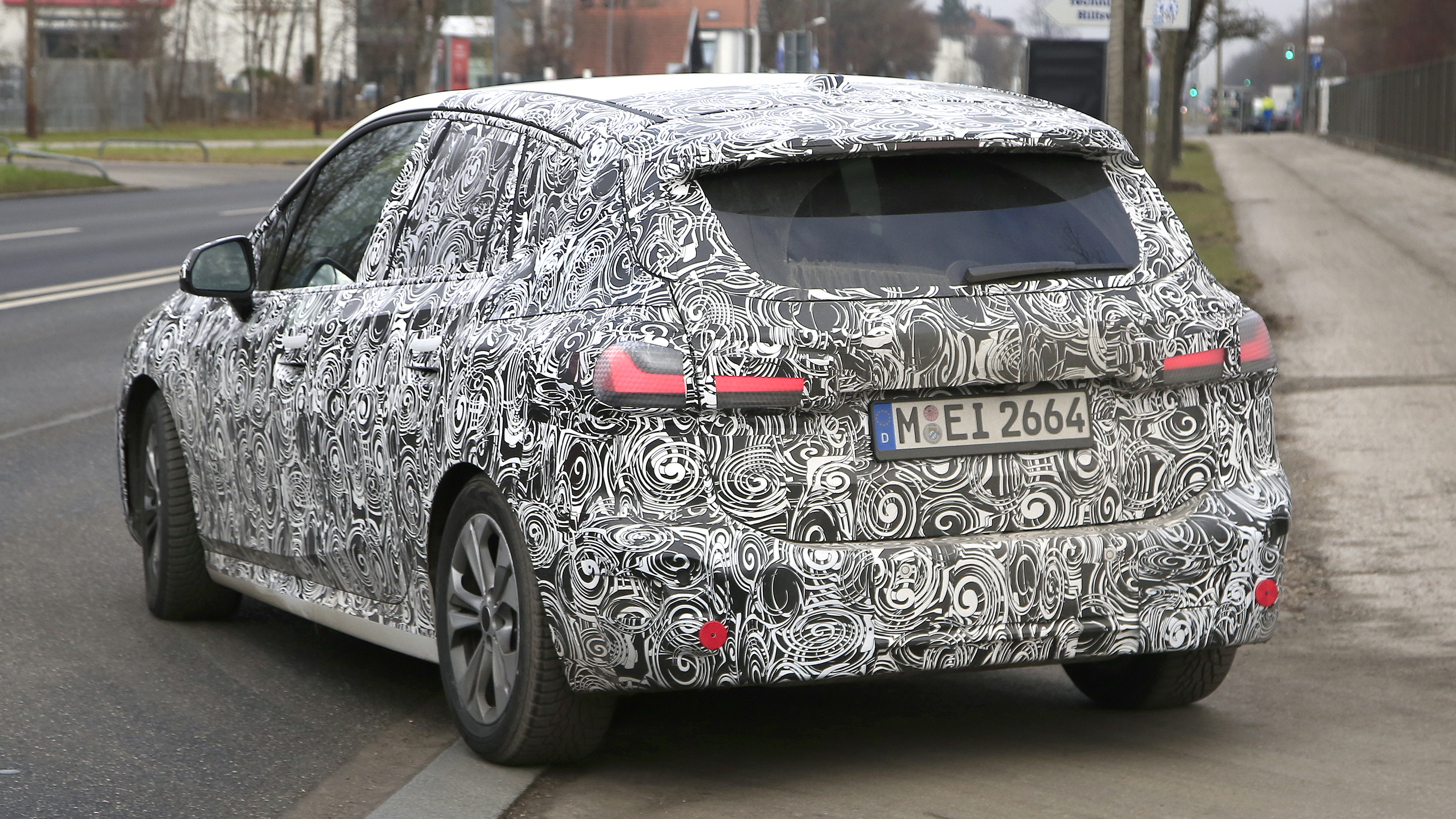 BMW 2 Series Tourer spy - rear
