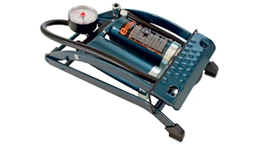 Halfords Essential Twin Barrel Footpump & Gauge