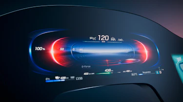 Mercedes EQS Hyperscreen infotainment - dials