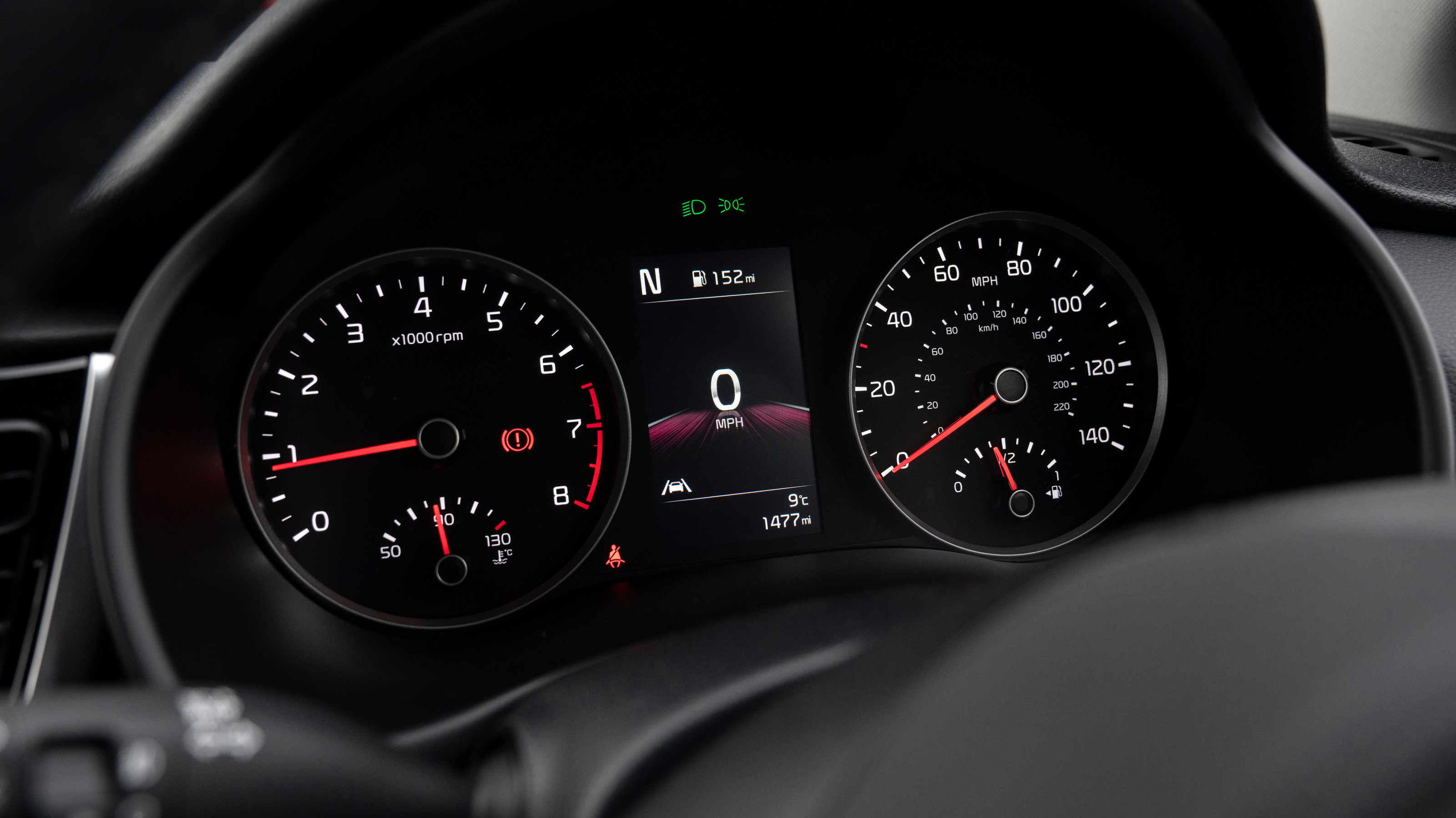 Kia Rio dials