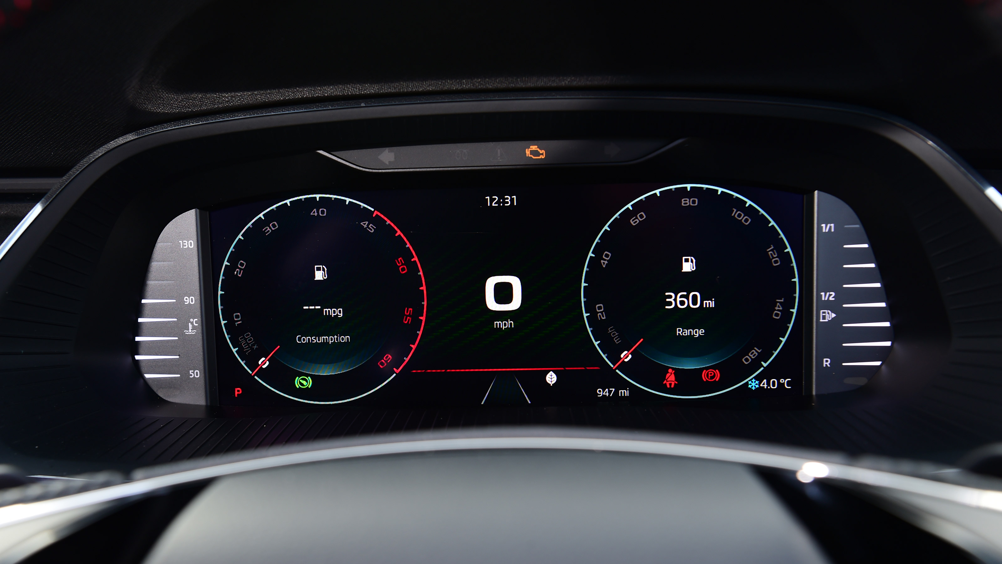 Skoda Octavia vRS diesel - dials