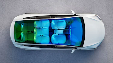 Tesla Model X facelift - above