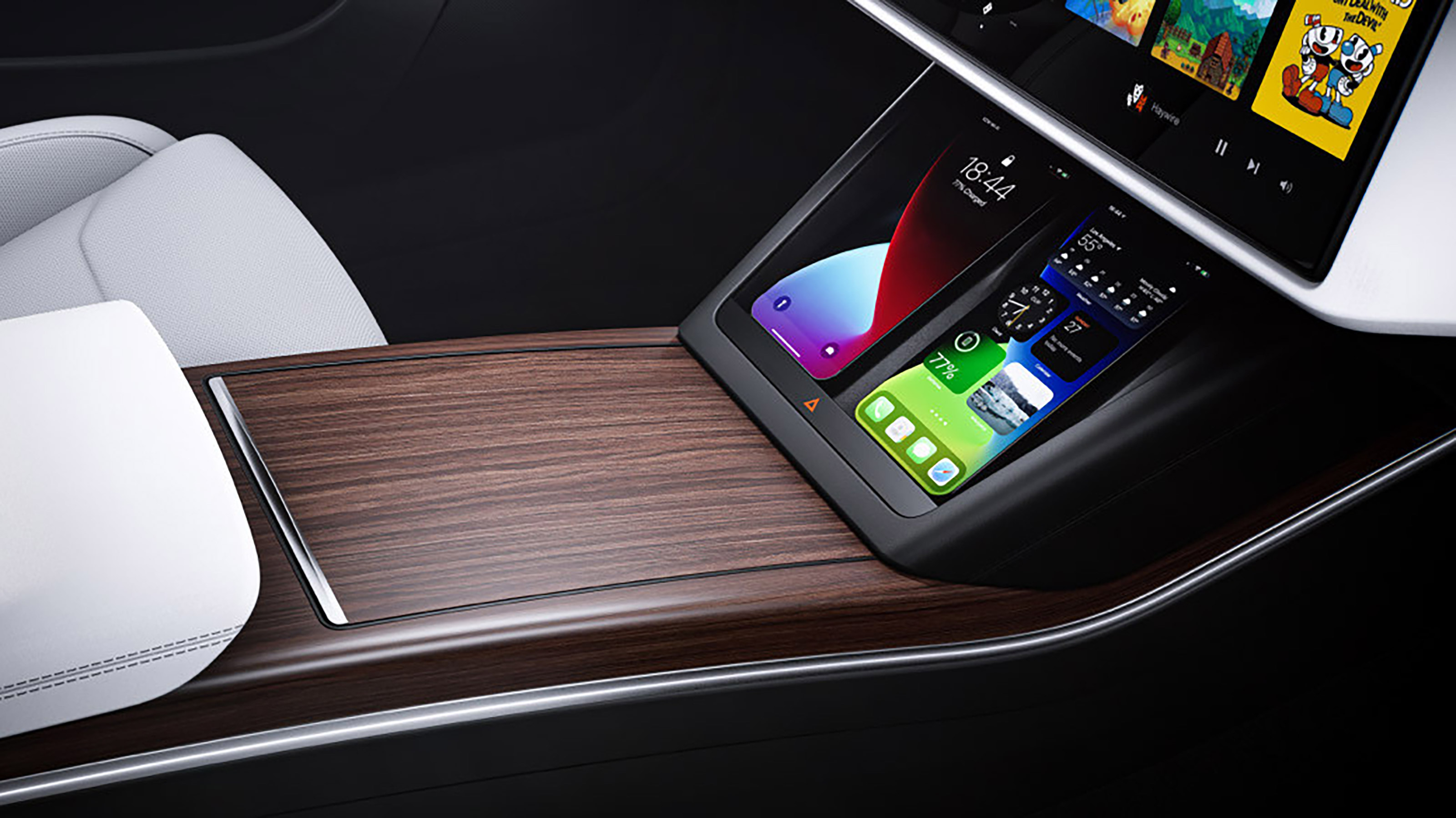Tesla Model S facelift - rear phone