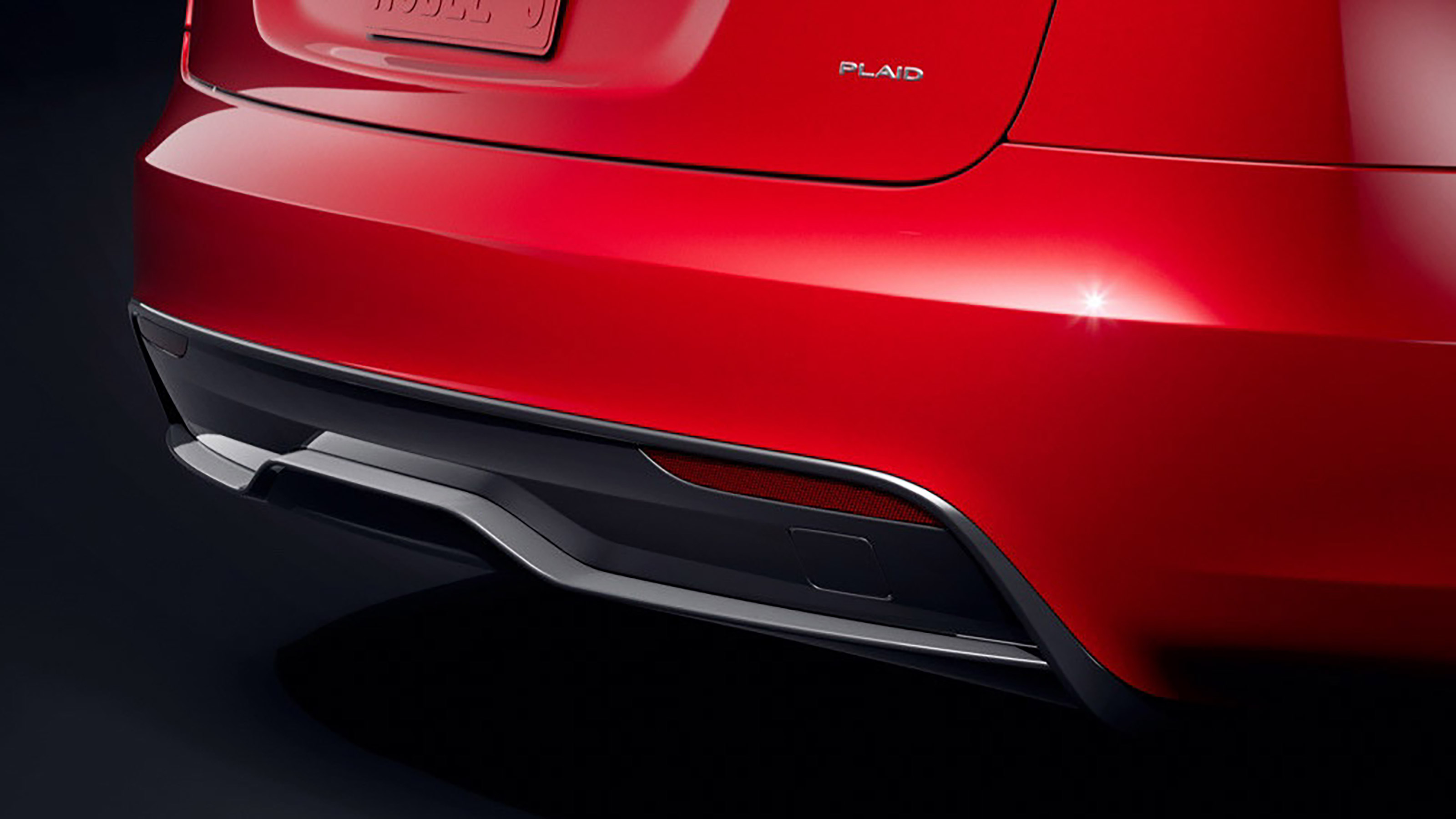 Tesla Model S facelift - rear detail