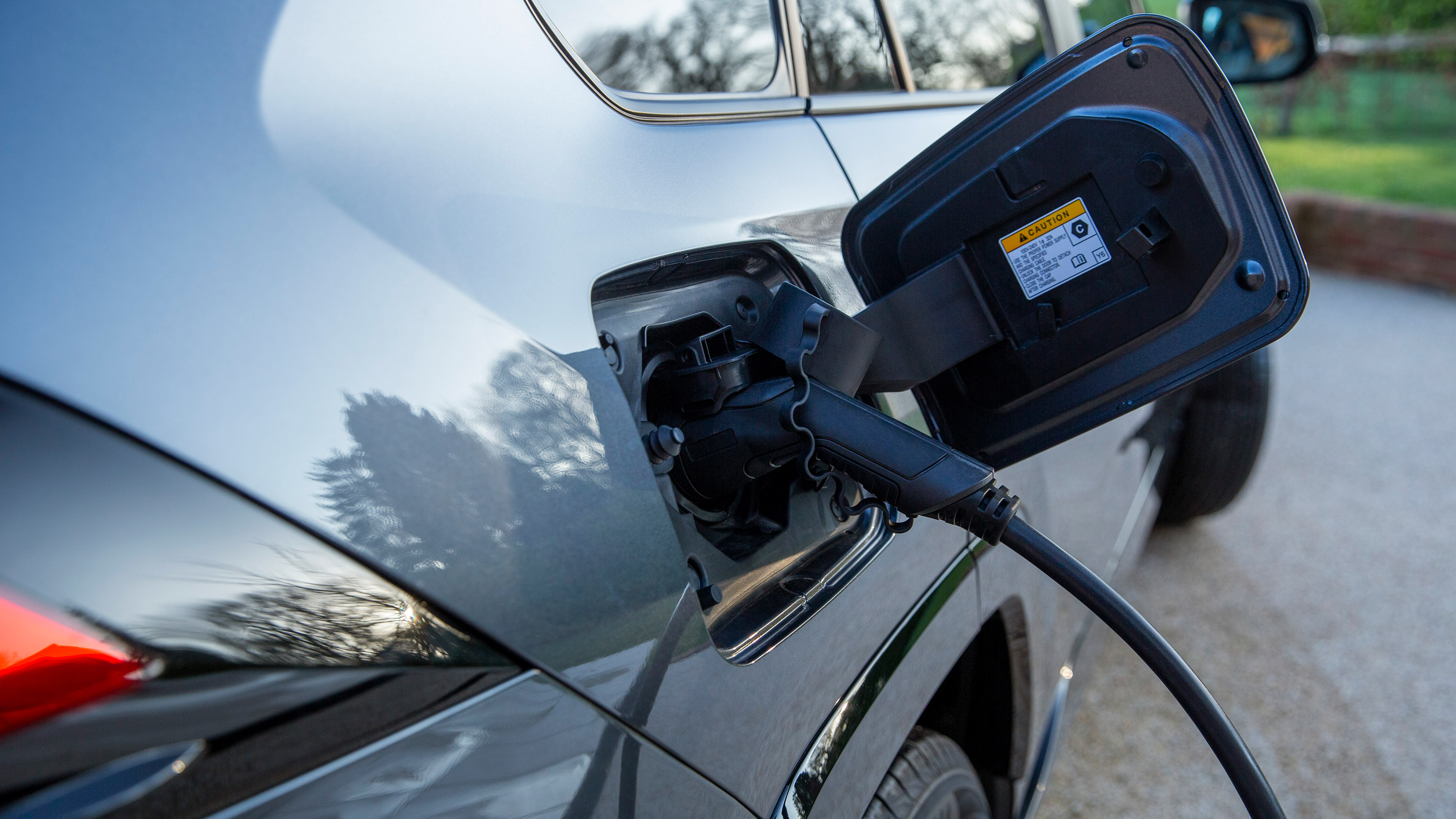 Toyota RAV4 plug-in hybrid - plugged in