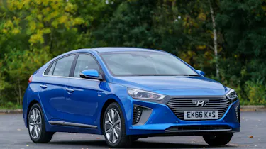 blue hyundai ioniq