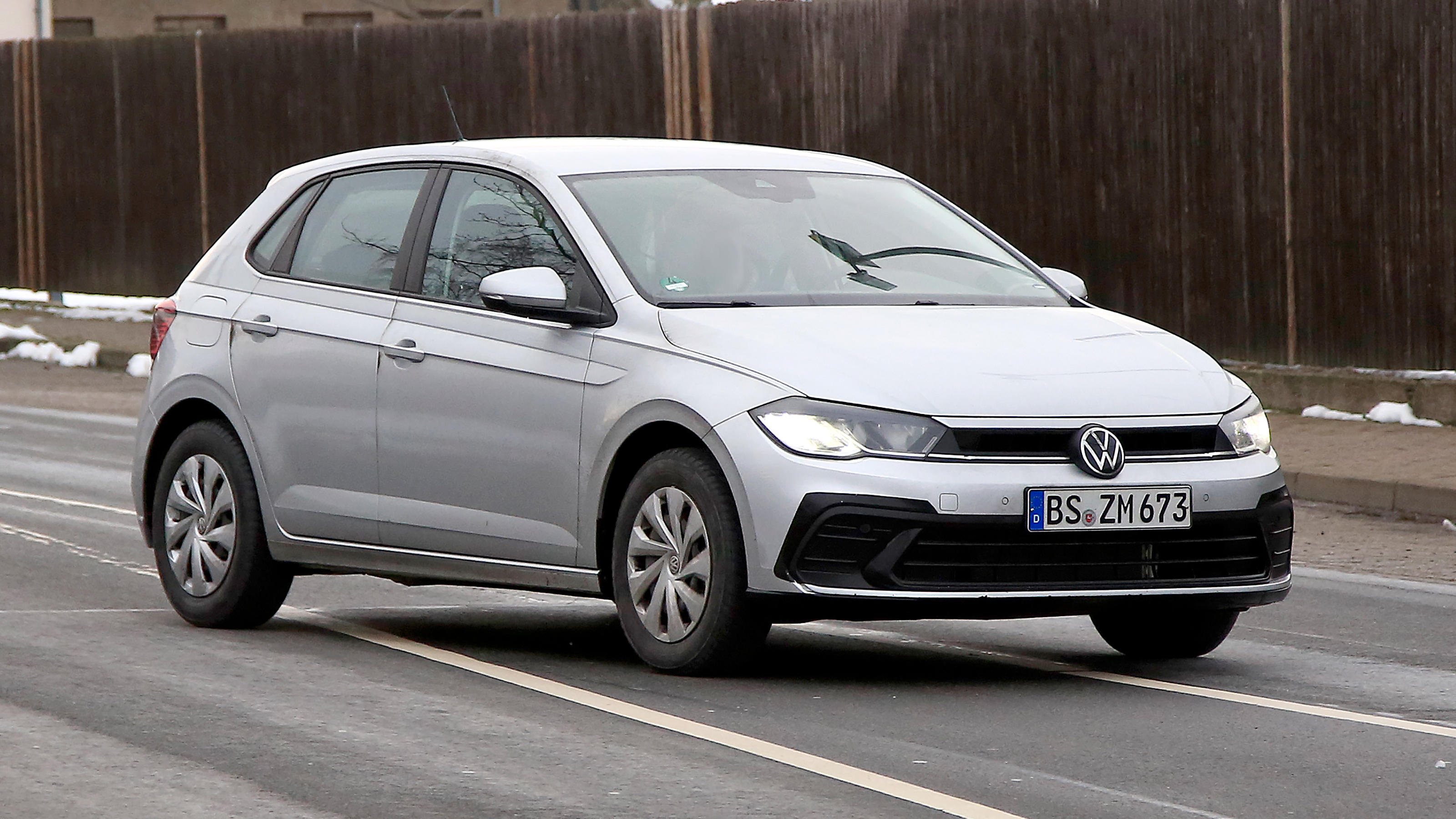 Volkswagen Polo hatchback spied - front