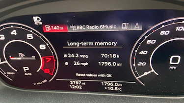 Audi RS 4 Avant long termer second report - dials