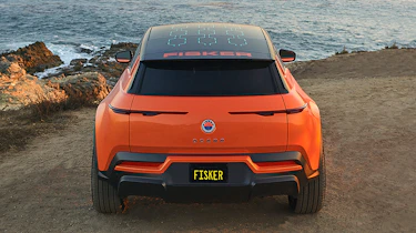 Fisker Ocean - orange full rear