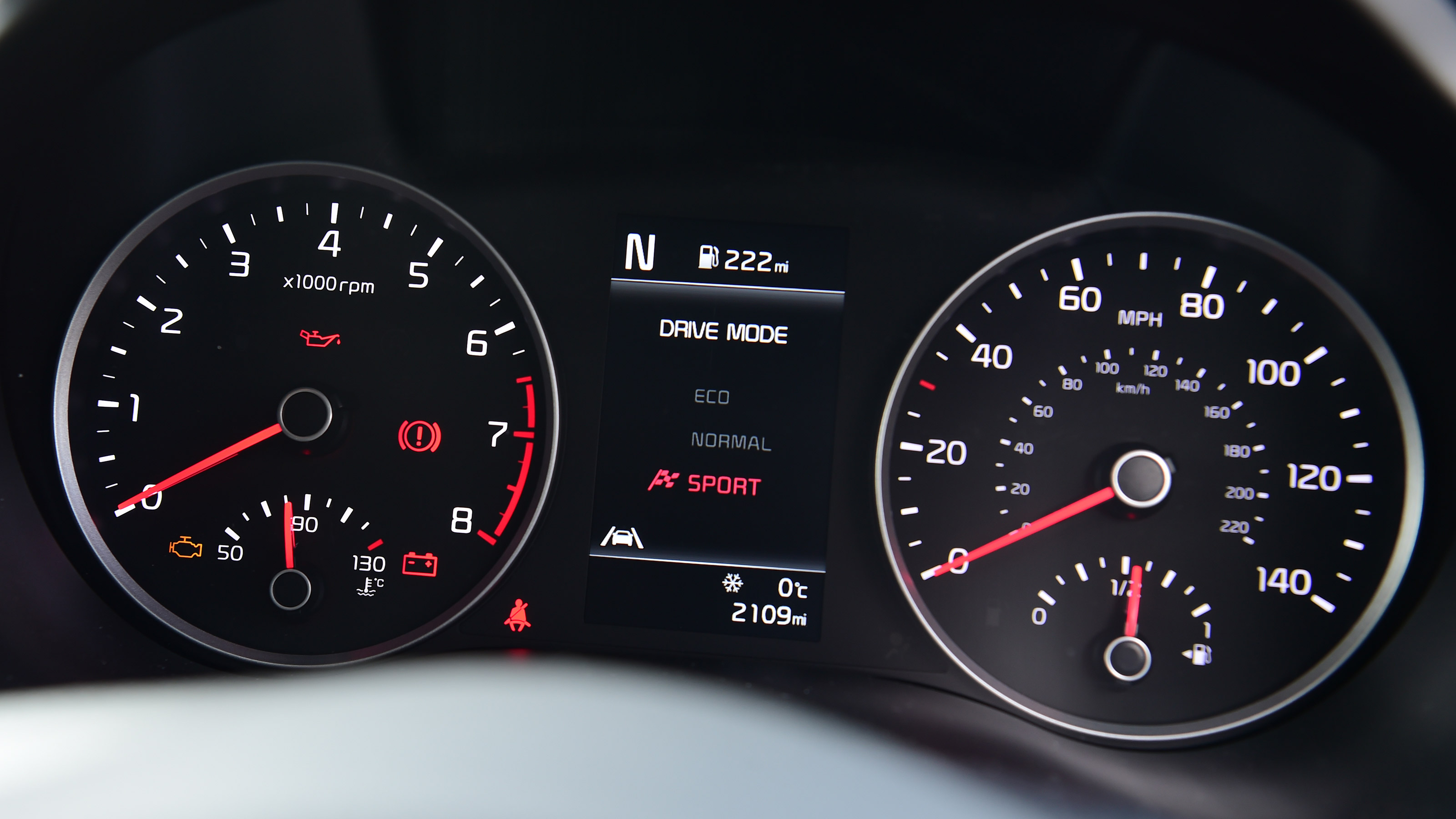 Kia Rio facelift - dials
