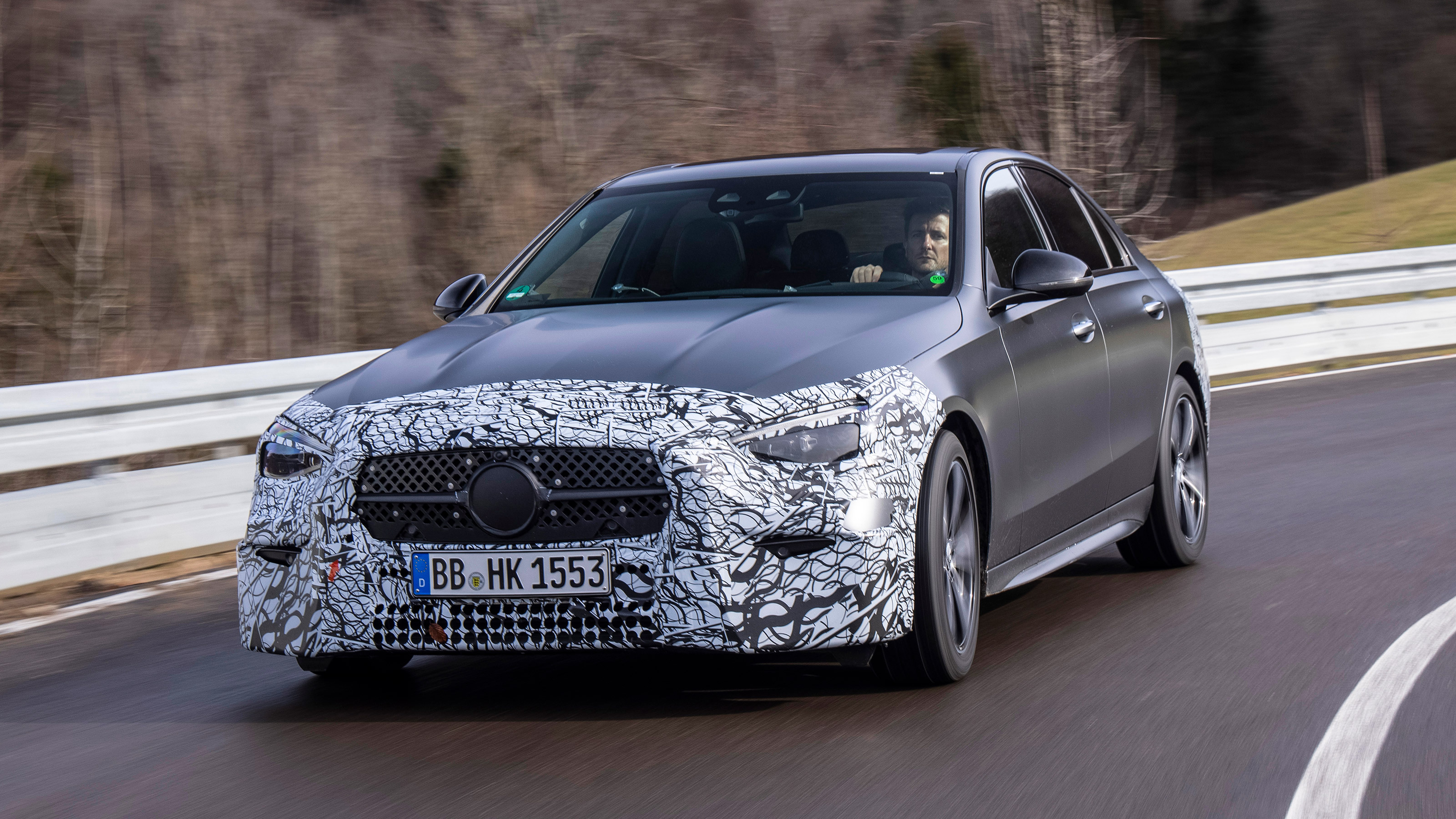 Mercedes C-Class prototype - front action