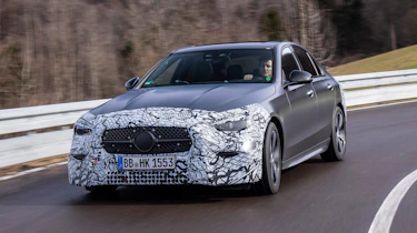 Mercedes C-Class prototype - front action