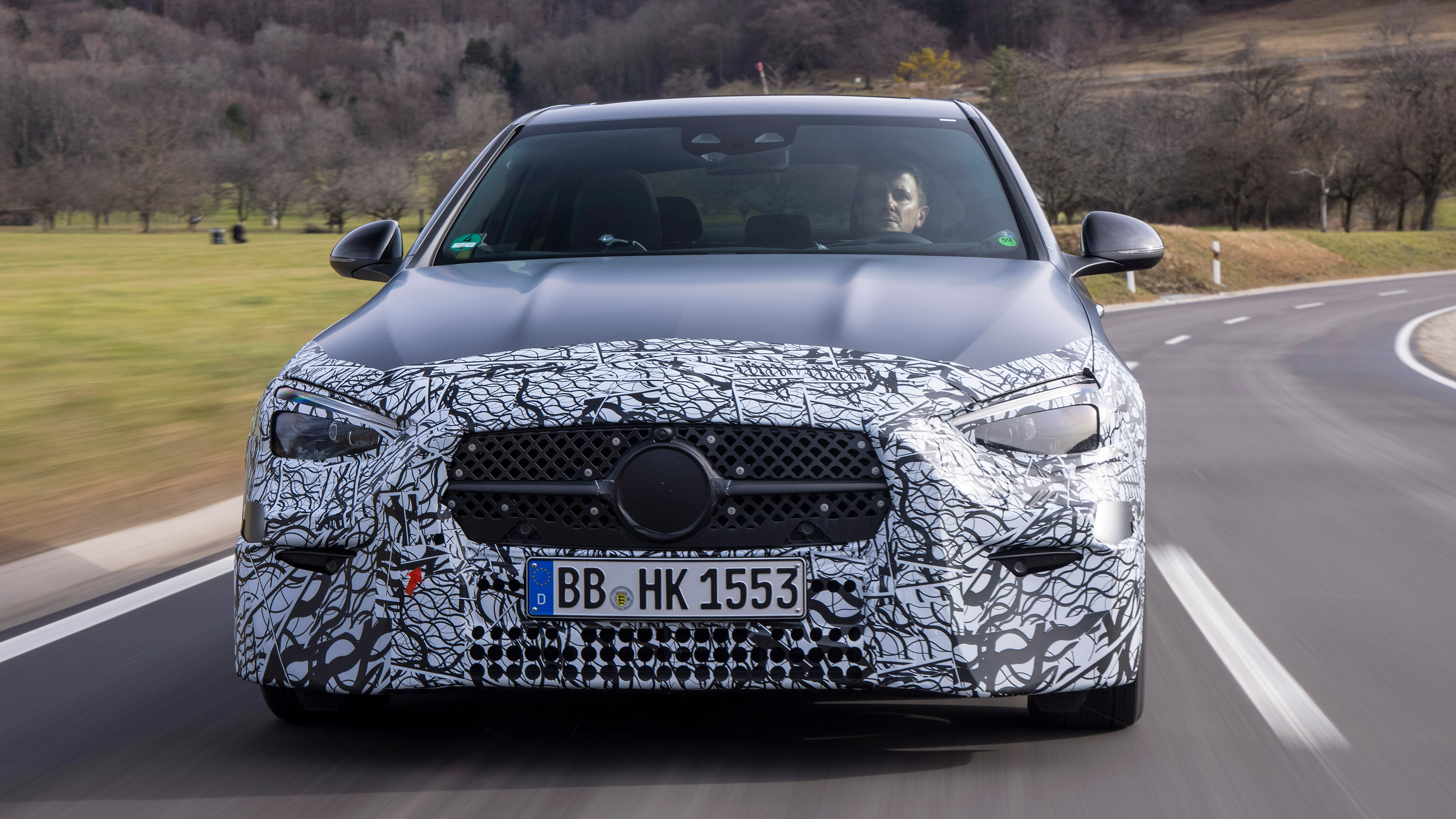 Mercedes C-Class prototype - full front