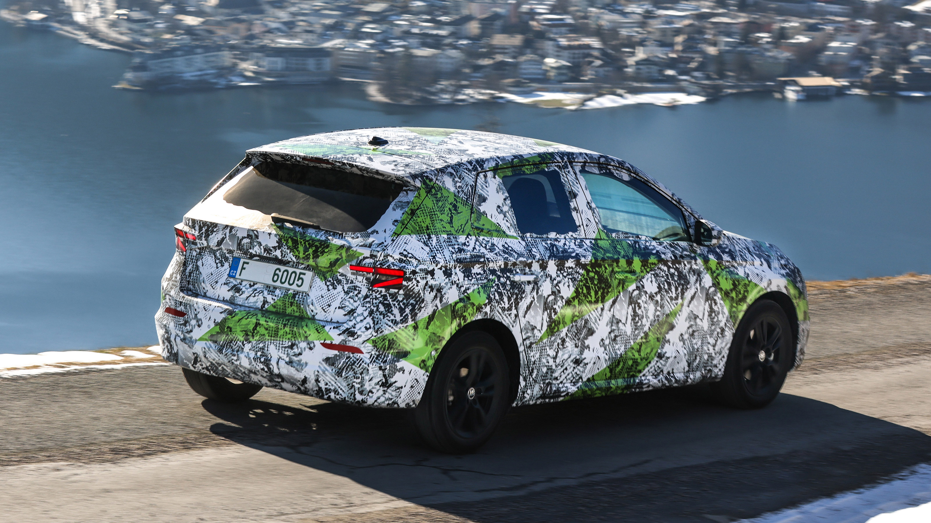 Skoda Fabia prototype - rear above