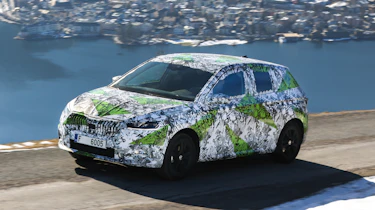 Skoda Fabia prototype - front above
