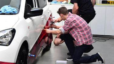 Vinyl wrapping process