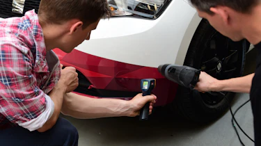 Vinyl wrapping process