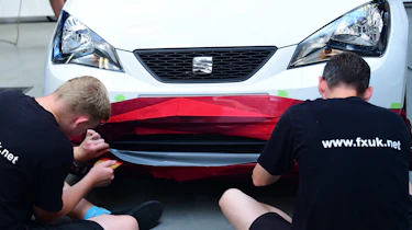 Vinyl wrapping process