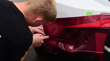 Vinyl wrapping process
