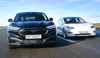 Ford Mustang Mach-E vs Tesla Model 3 - main