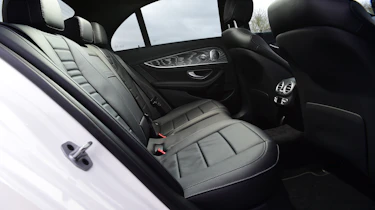 Mercedes E 300 e - rear seats