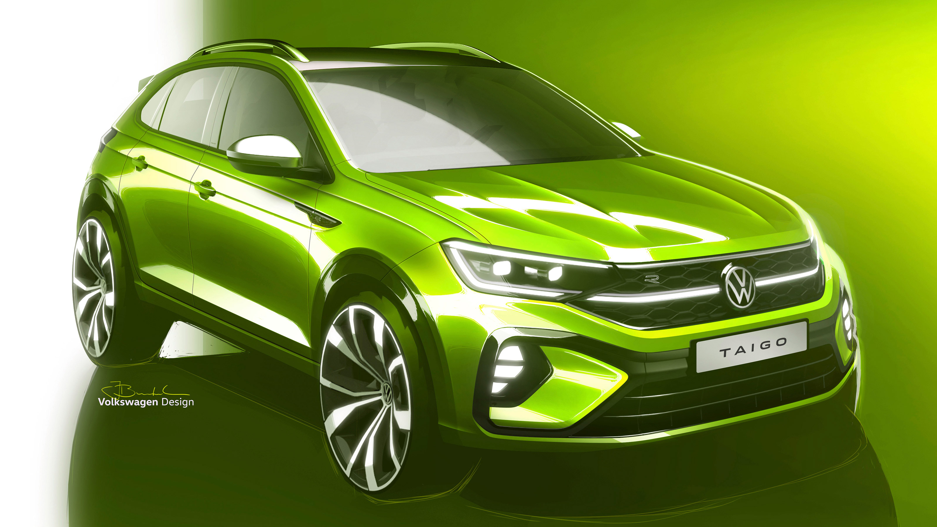 Volkswagen Taigo - front sketch