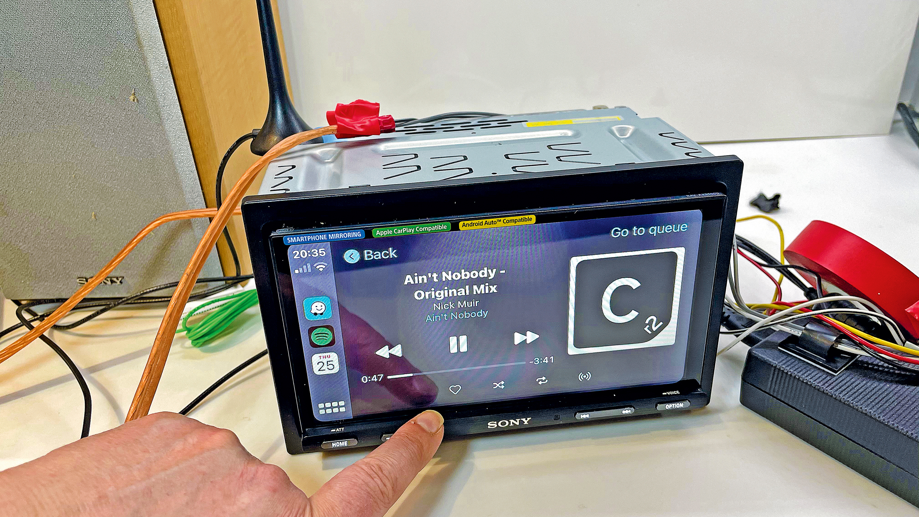 Double-DIN head product testing