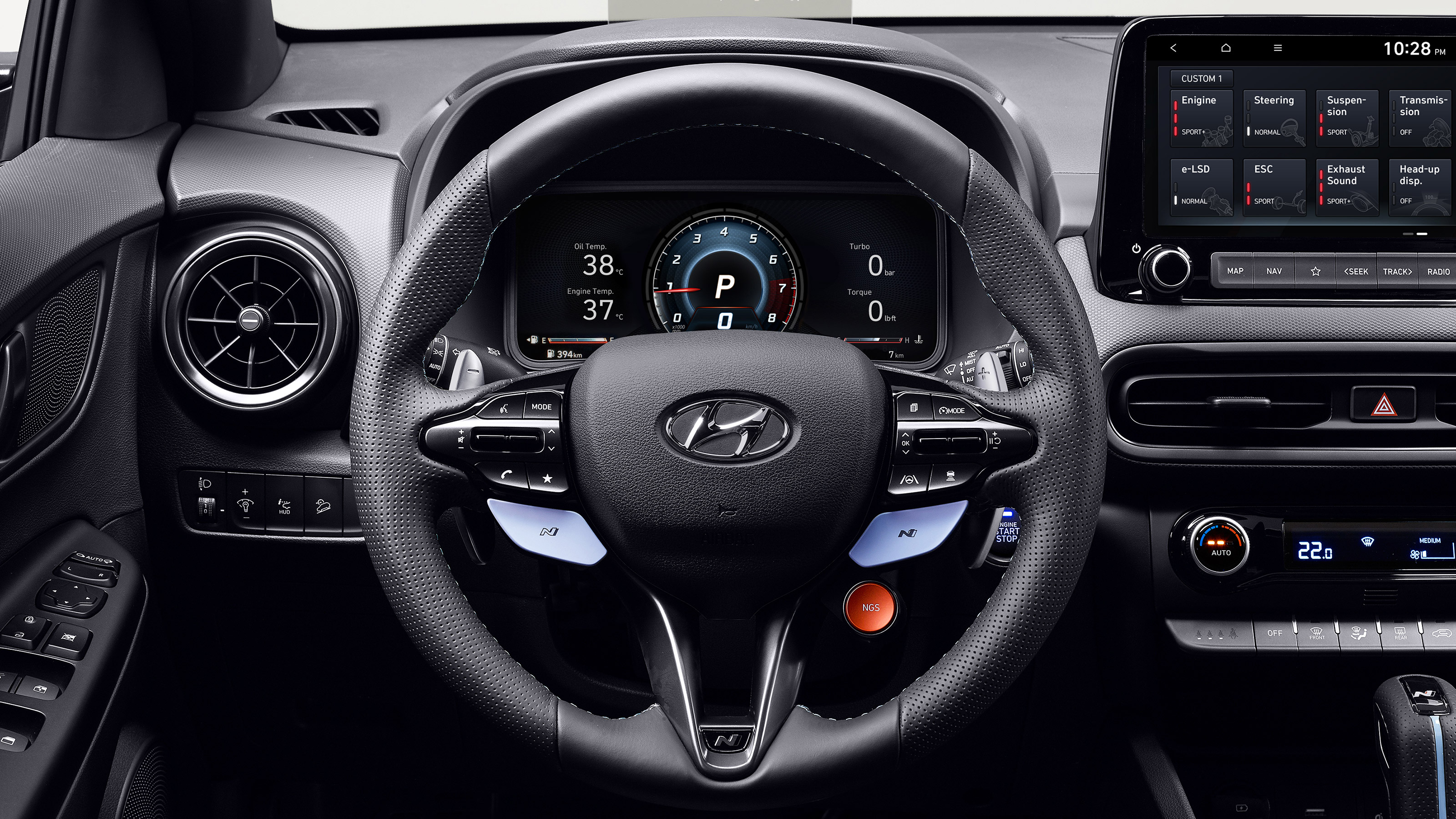Hyundai Kona N - steering wheel