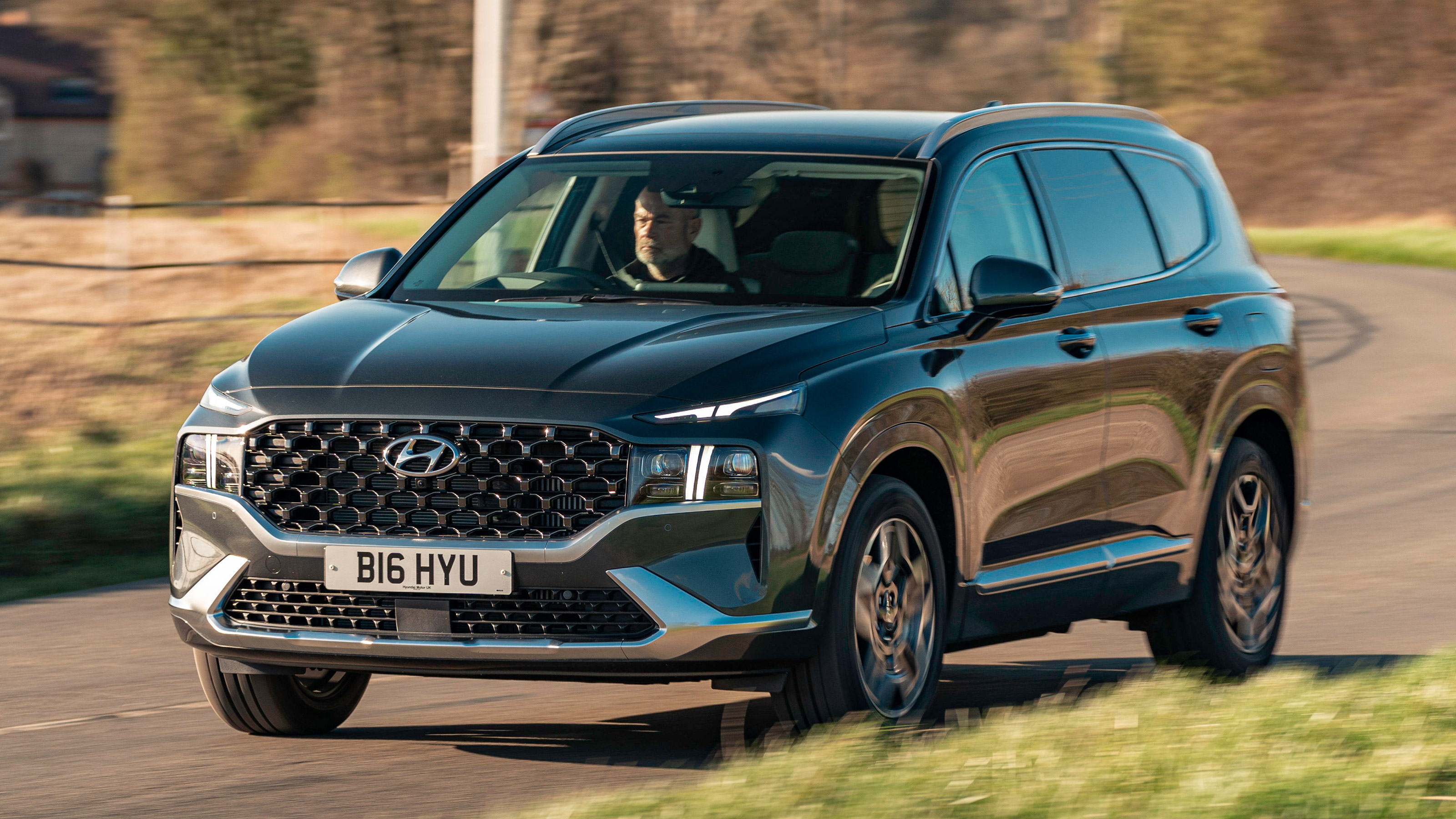 Hyundai Santa Fe Hybrid - front action