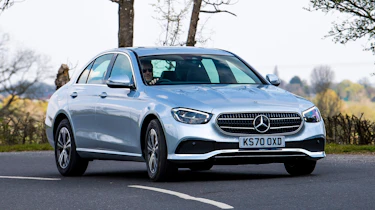 Mercedes E 220d Sport - front cornering