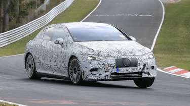 Mercedes EQE - front testing