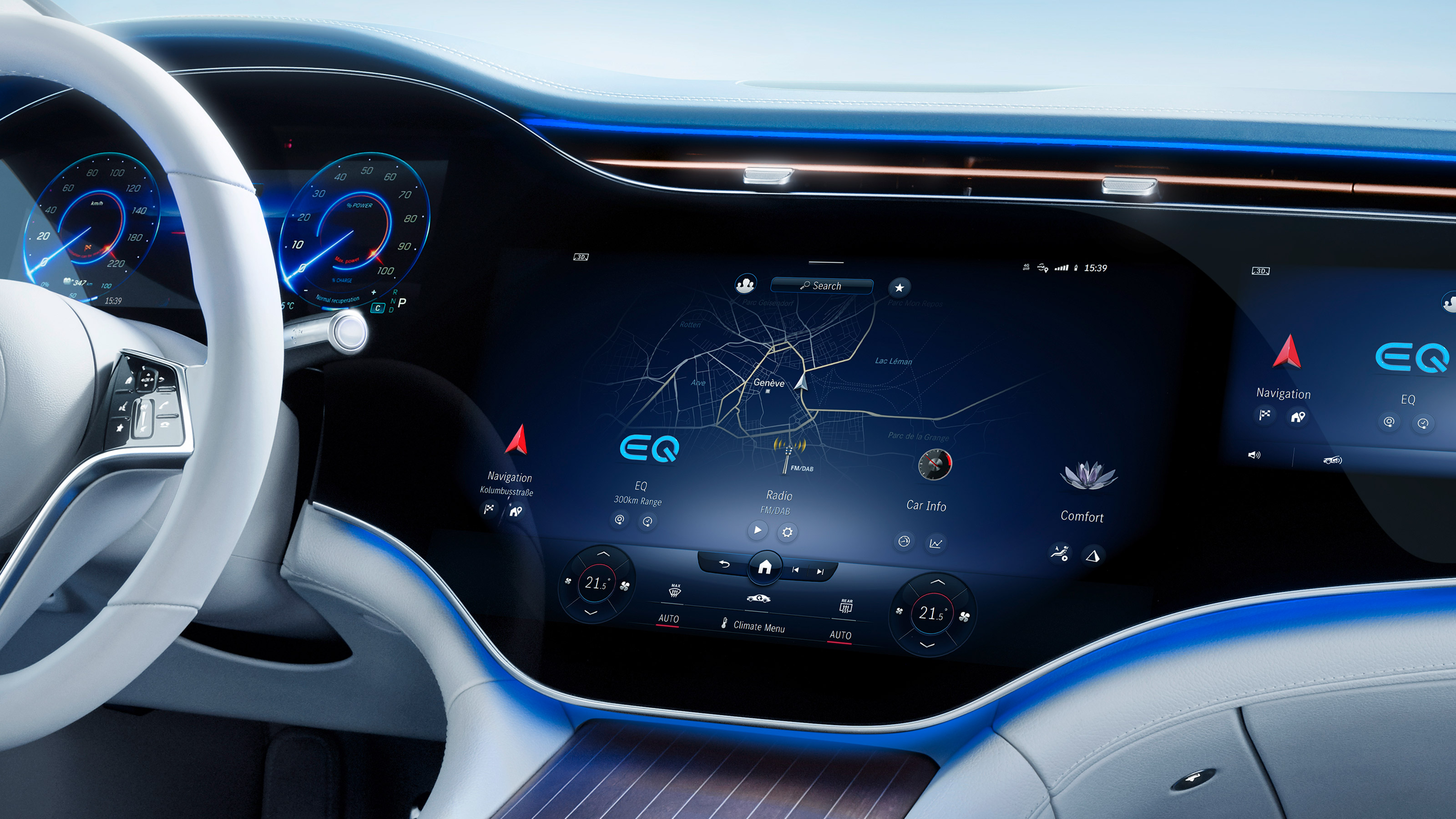 Mercedes EQS - infotainment 2