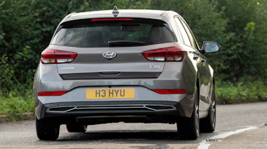 New Hyundai i30 driving - rear view