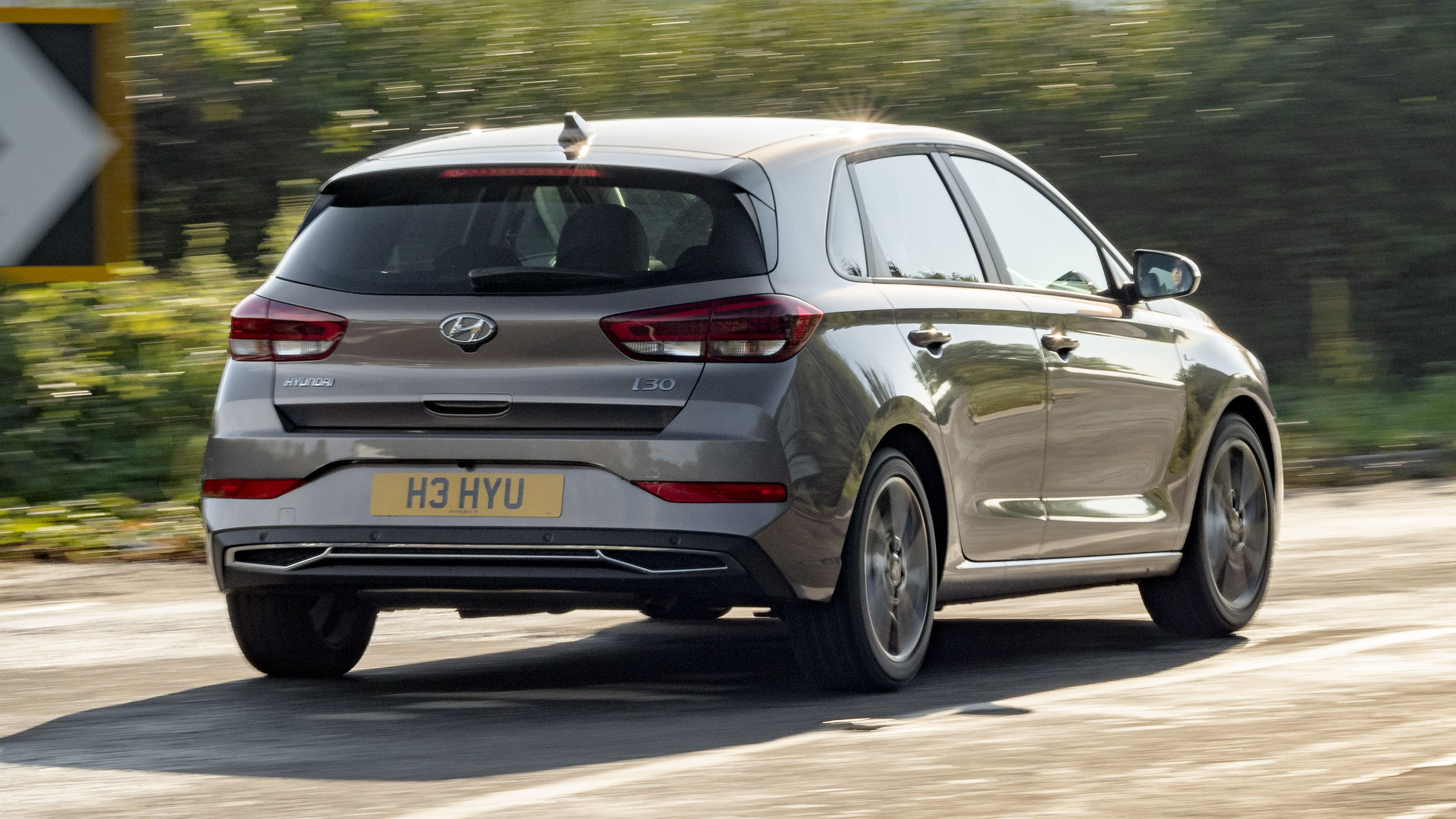 New Hyundai i30 driving - rear
