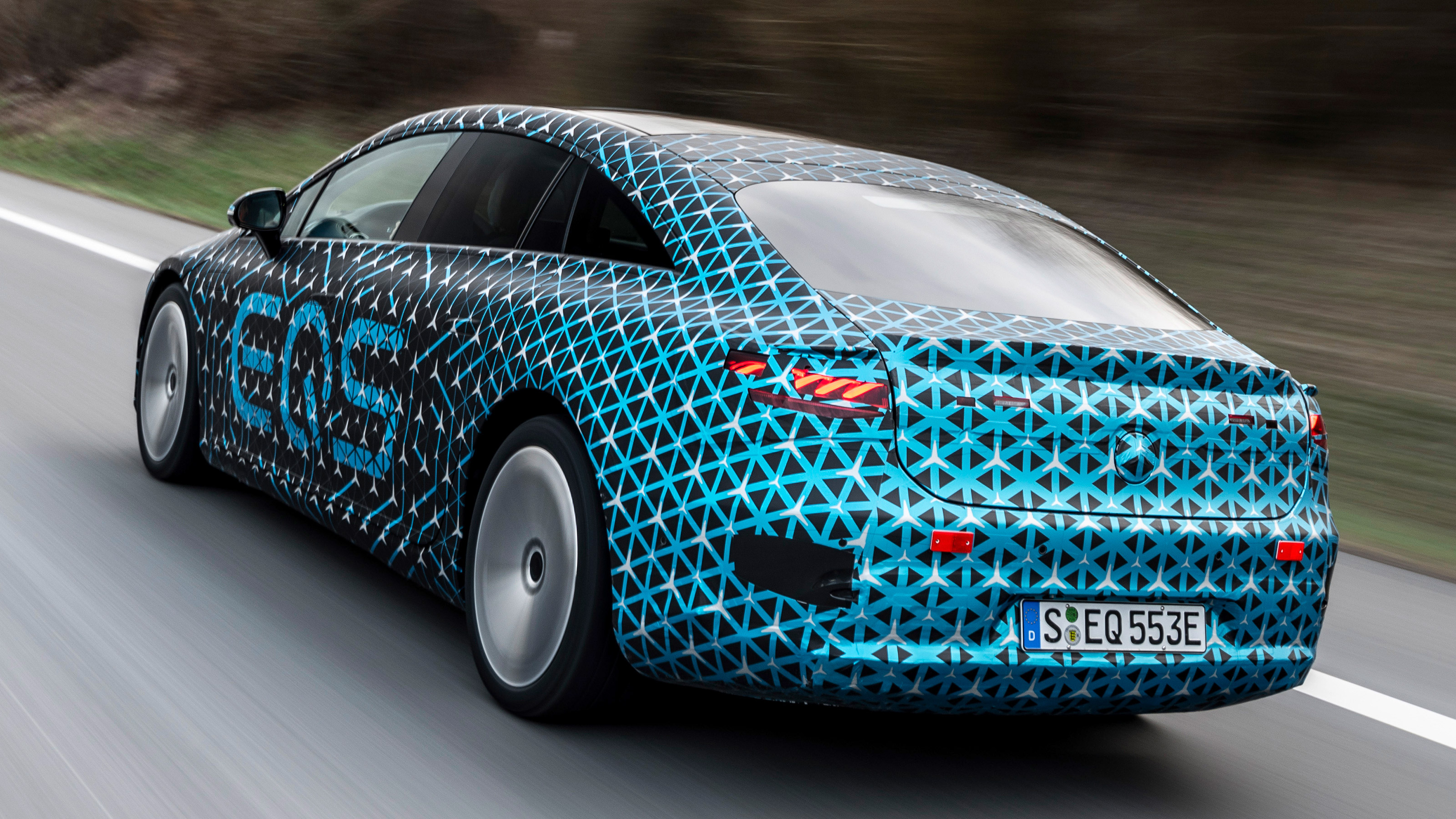 Mercedes EQS prototype - rear