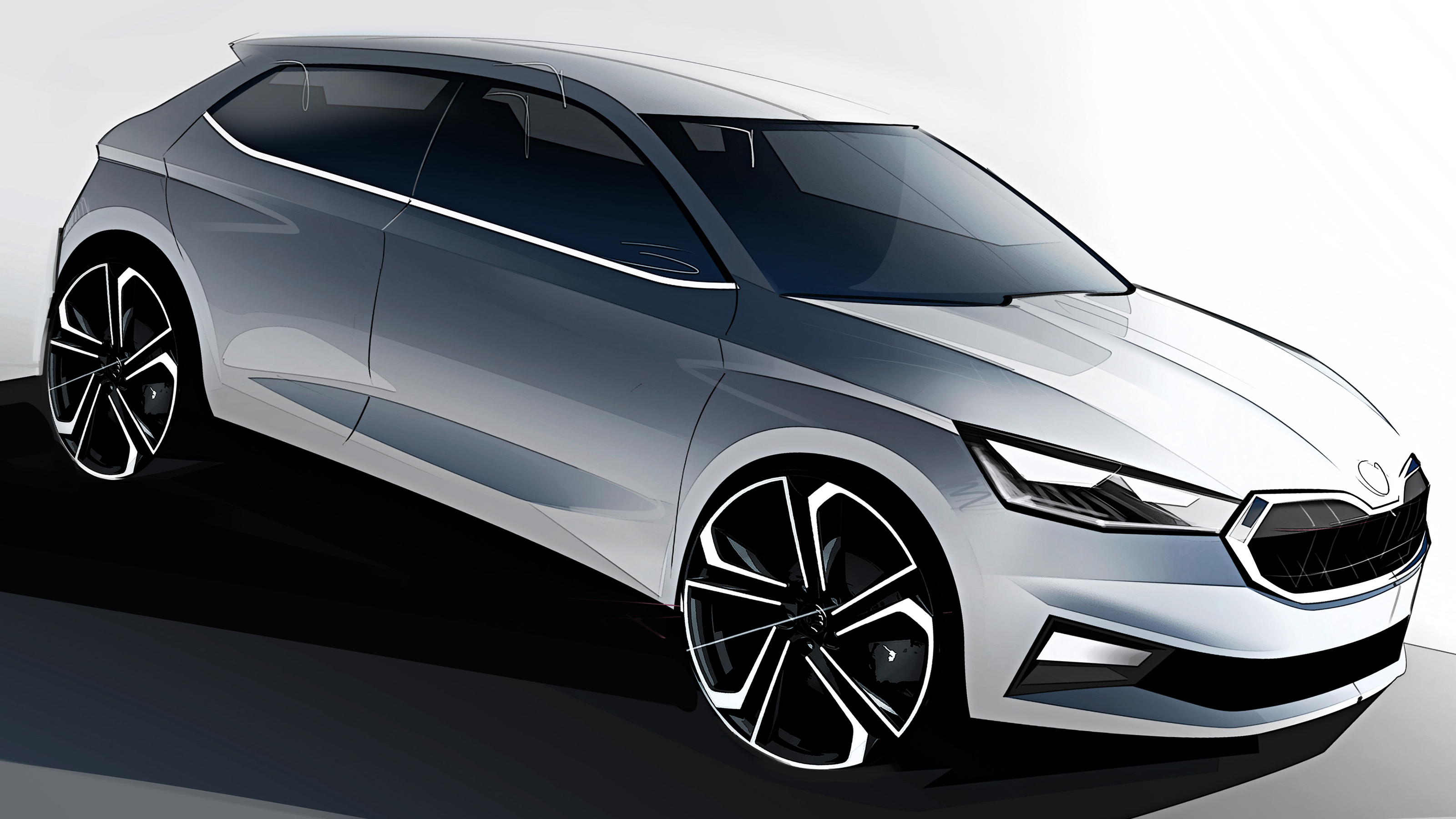 Skoda Fabia teaser