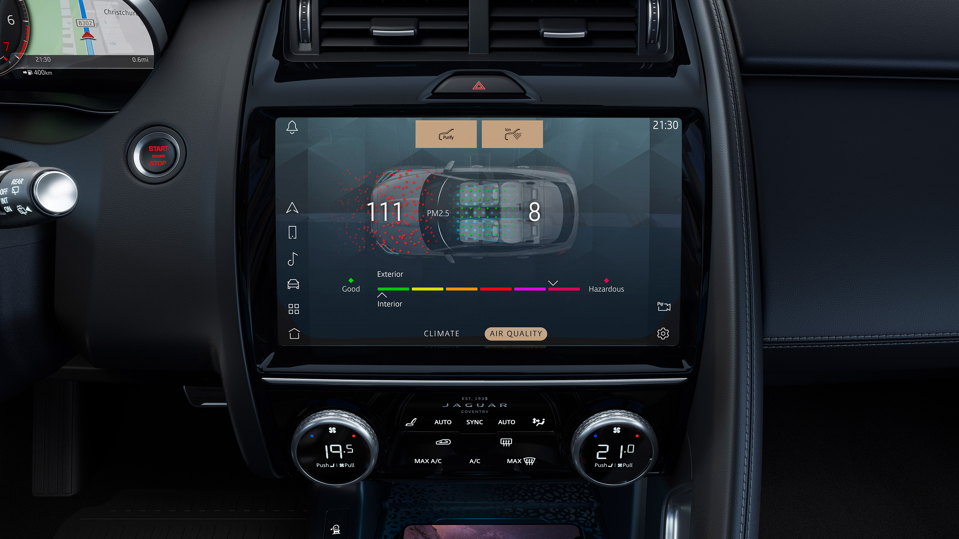 Jaguar E-Pace R-Dynamic Black - screen