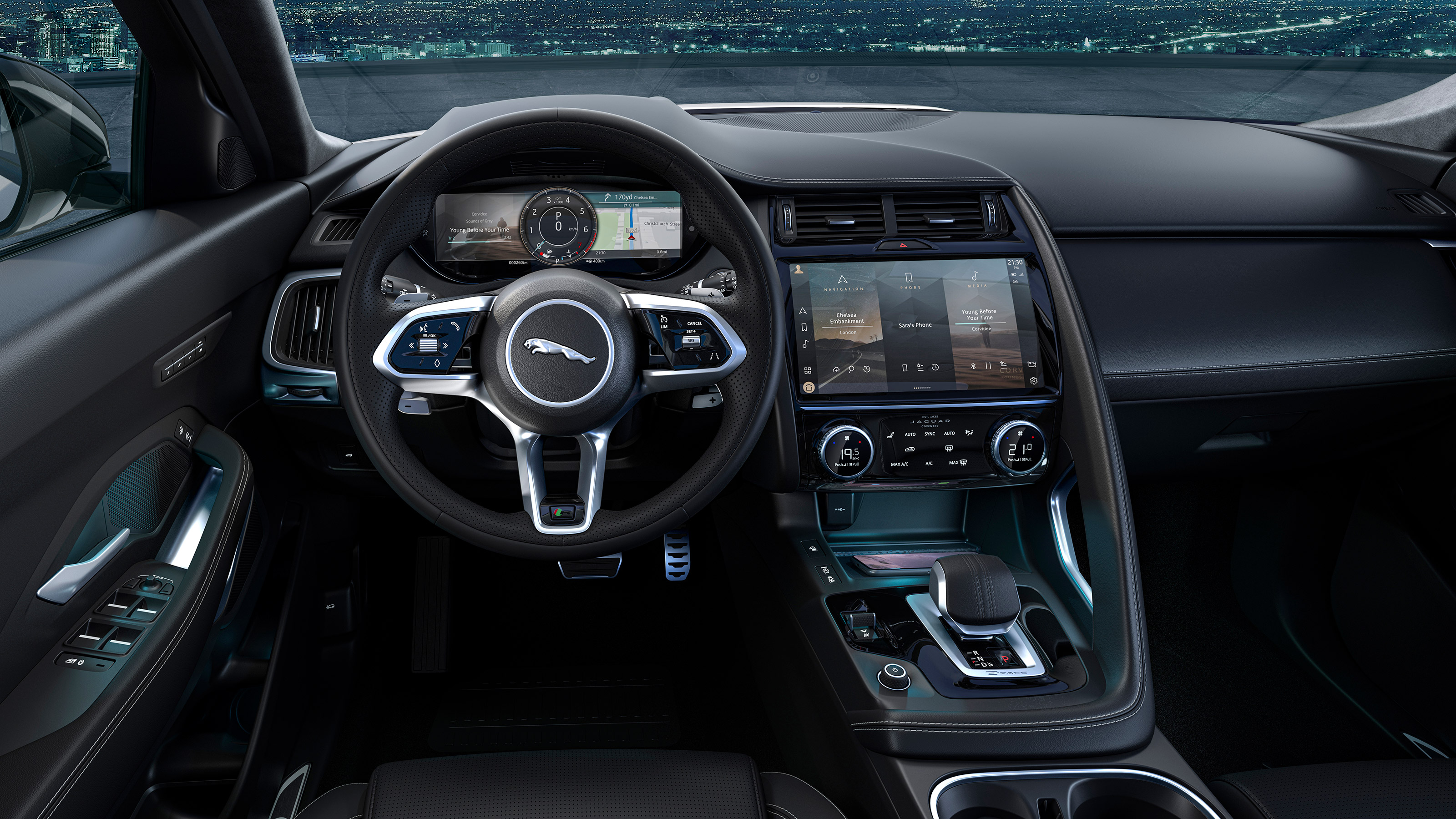 Jaguar E-Pace R-Dynamic Black - dash