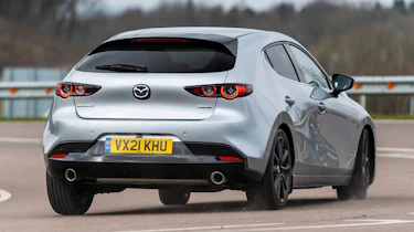 Mazda 3 e-SkyActiv X - rear cornering
