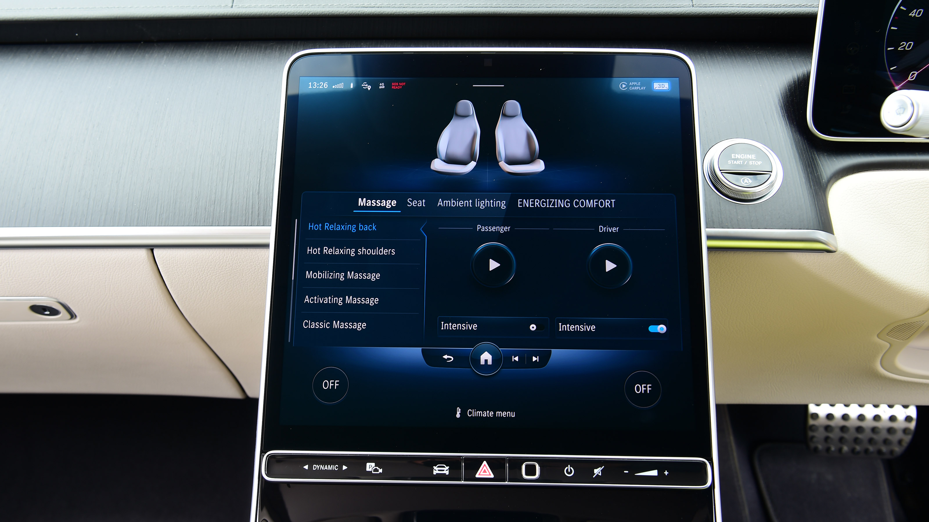 Mercedes S-Class - seat controls