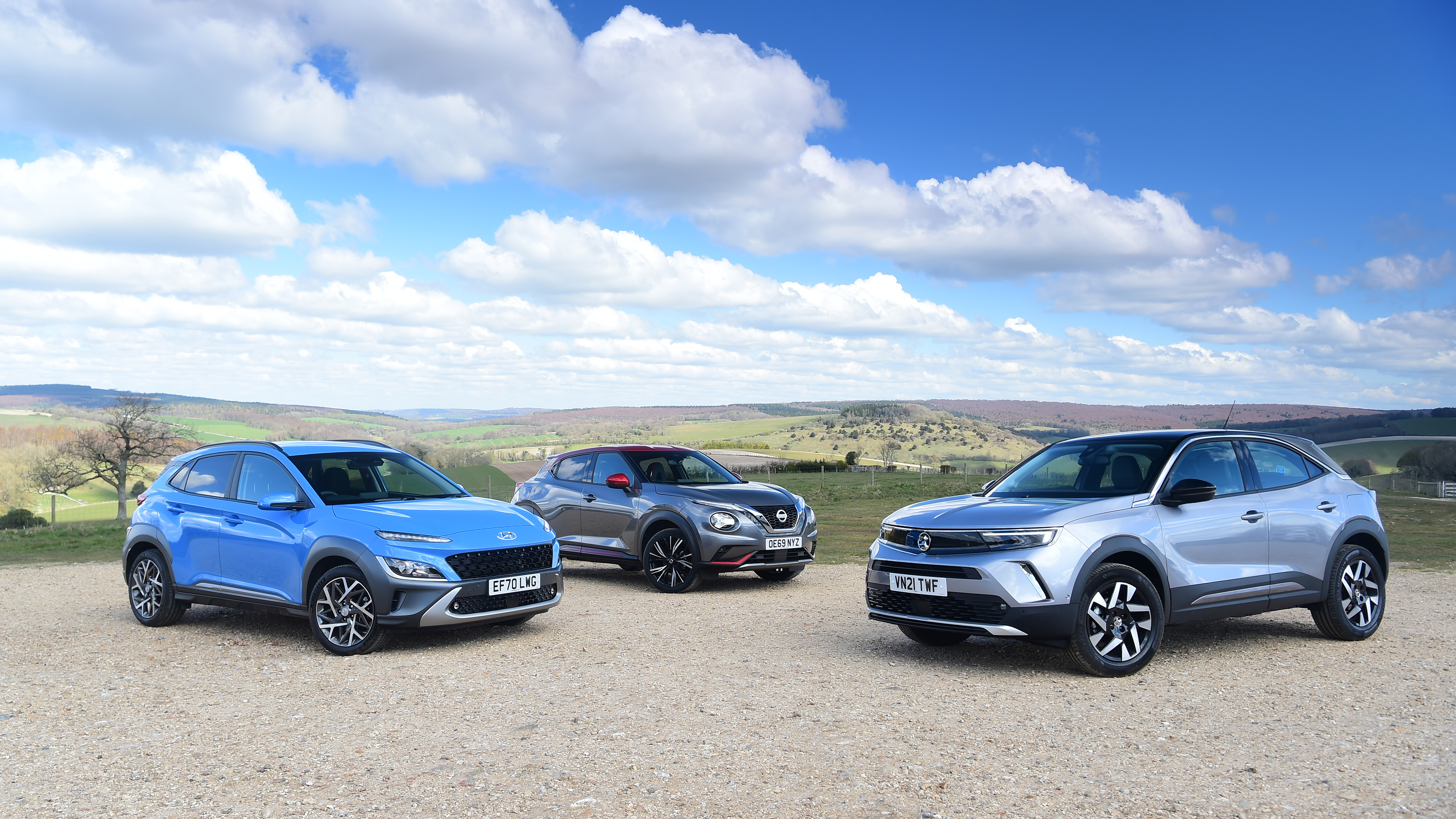 Vauxhall Mokka vs Hyundai Kona vs Nissan Juke